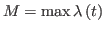 $ M=\max\lambda\left( t\right) $