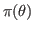 $ \pi(\theta)$