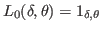 $\displaystyle L_{0}(\delta,\theta)=1_{\delta,\theta}
$