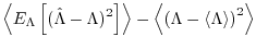 $\displaystyle \left\langle E_{\Lambda} \left[ (\hat \Lambda - \Lambda)^2 \right...
...left\langle {\left( {\Lambda - \langle\Lambda\rangle} \right)^2 } \right\rangle$