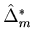 $\hat \Delta_m^\ast$
