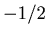 $-1/2$