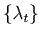 $\{ \lambda _{t} \}$