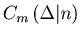 $C_{m}\left( \Delta \vert n \right)$
